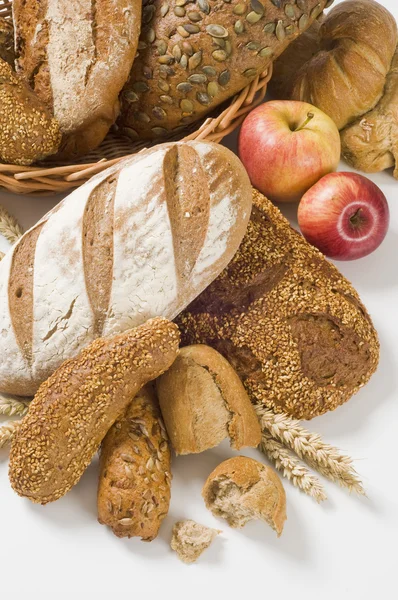 Verscheidenheid van bruin brood — Stockfoto