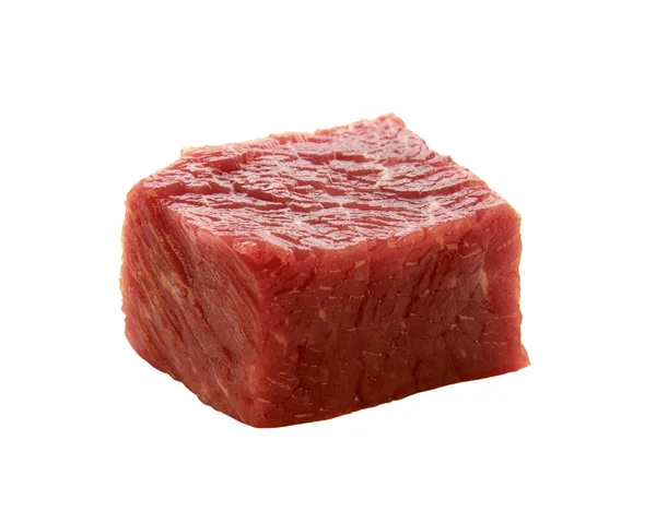 Кусок сырого красного мяса — стоковое фото