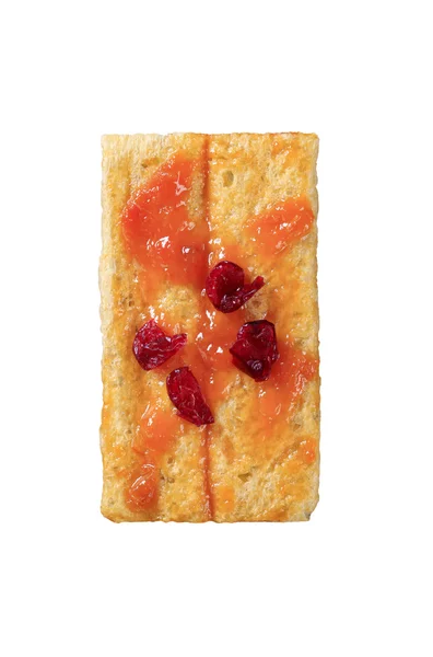 Crispbread and jam — Stock Photo, Image