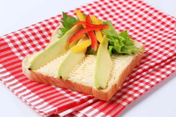 Pão branco e abacate — Fotografia de Stock