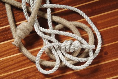 Ropes with knots clipart