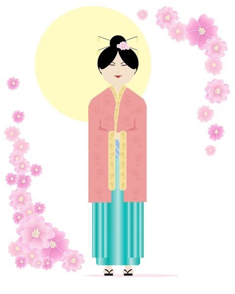 stock vector Kimono