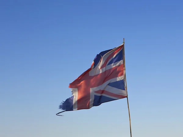 stock image Tattered union flag