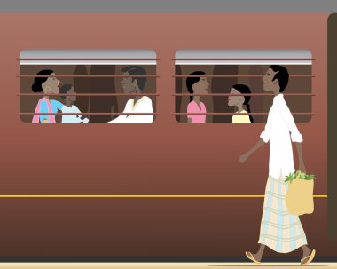 Indian train clipart