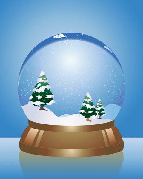Snow dome — Stock Vector