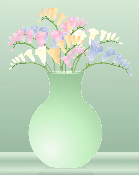 Fleurs freesia — Image vectorielle