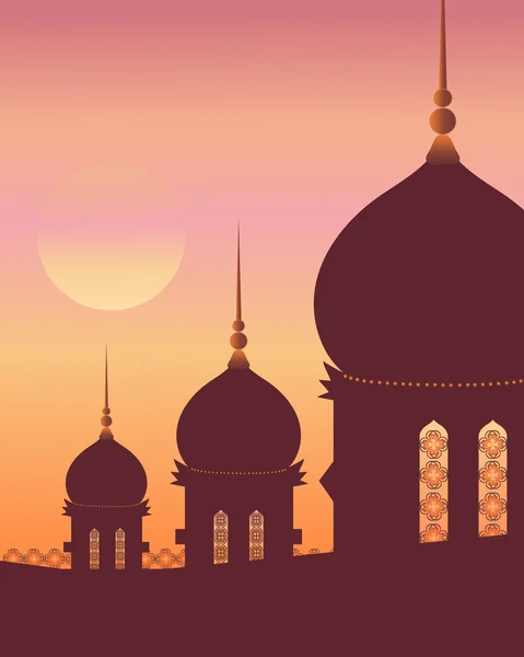 İslam mimarisi — Stok Vektör