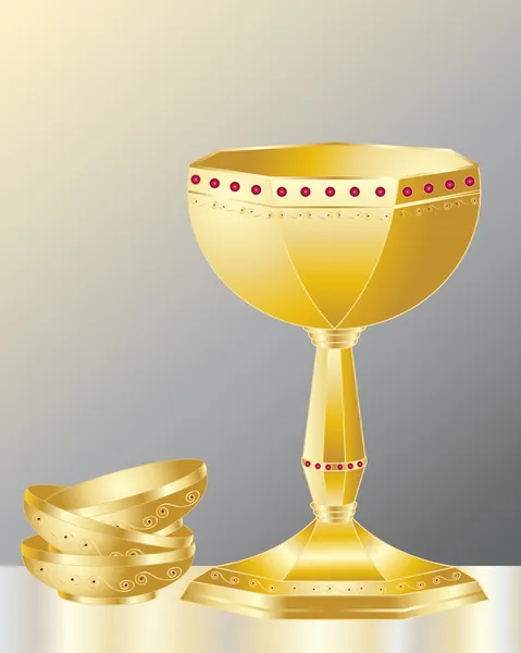 Decorative chalice — Stock Vector