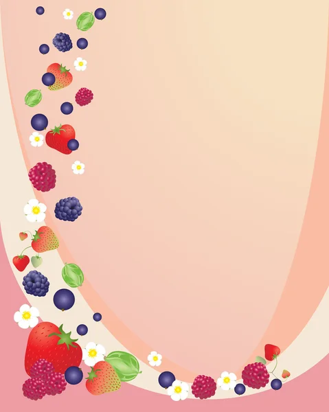 Летние ягоды — стоковый вектор