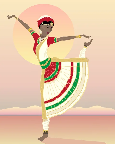 Азиатский танцор — стоковый вектор