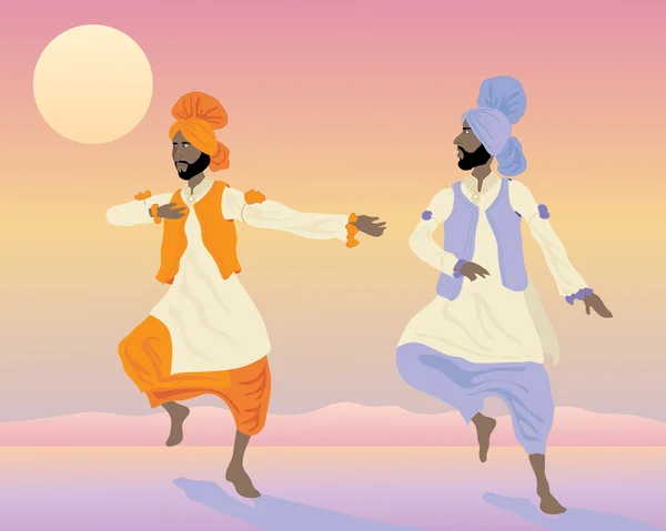 Пенджабська танцюристів — стоковий вектор