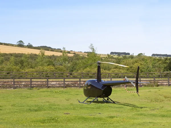Helicóptero preto 2 — Fotografia de Stock