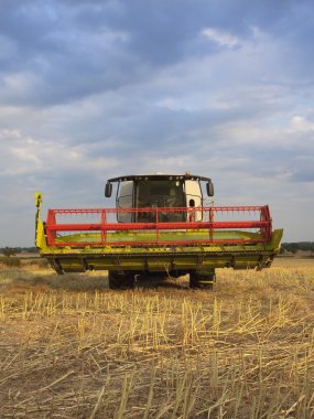 Combine harvester clipart