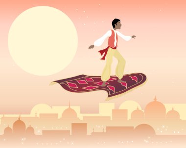 Magic carpet clipart