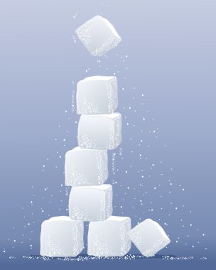 Sugar cube tower clipart