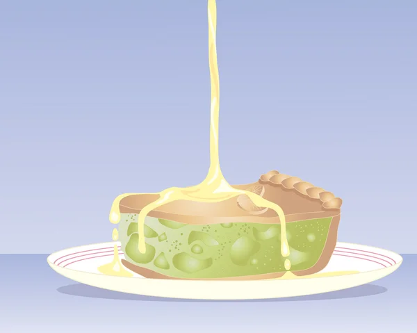 Jablečný koláč — Stockový vektor