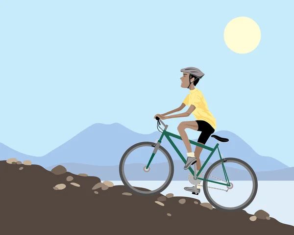 Ποδηλασίας βουνού — Διανυσματικό Αρχείο