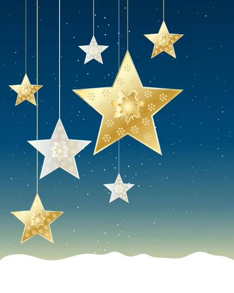 Christmas stars — Stock Vector