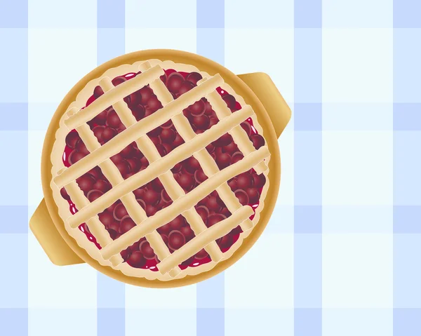 Pie Cherry - Stok Vektor