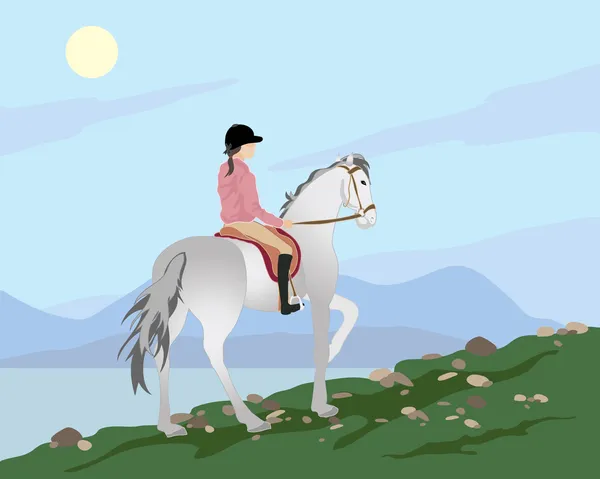 Trekking Pony — Vector de stock