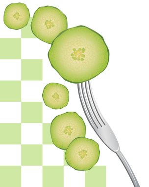 Cucumber slice clipart