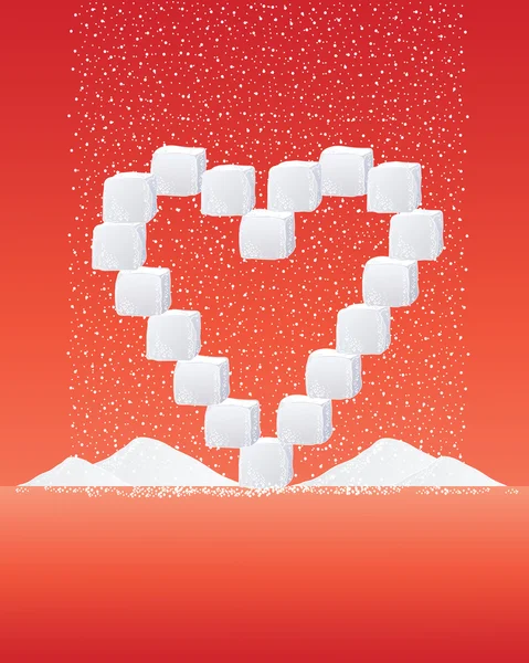 Amor açúcar — Vetor de Stock