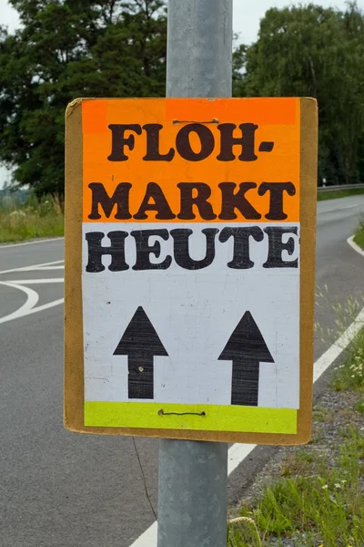 Flea market poster — Stock Photo, Image