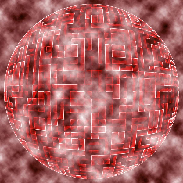 Labyrint abstrakt bakgrund — Stockfoto
