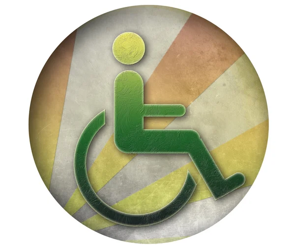 Handicap symbol of accessibility — Stock Photo, Image