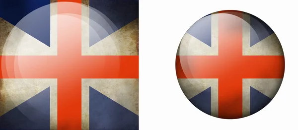 Grunge Britská vlajka — Stock fotografie