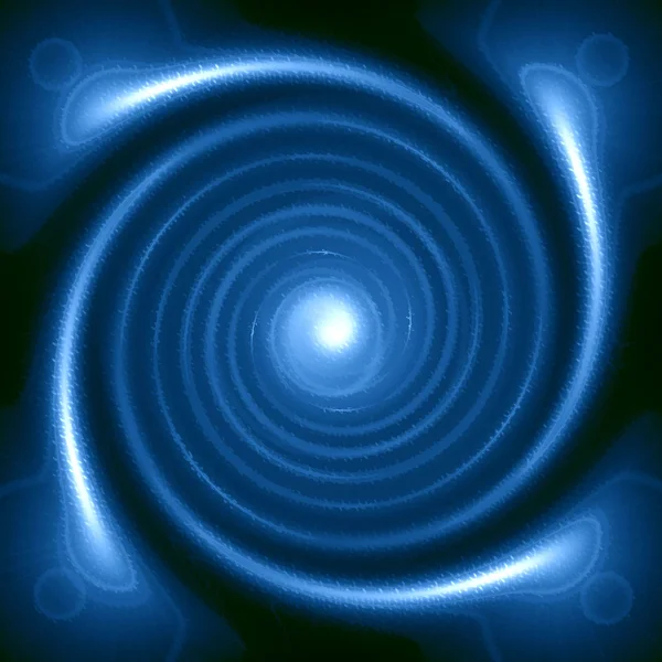 Blue whirlpool infinity background — Stock Photo, Image