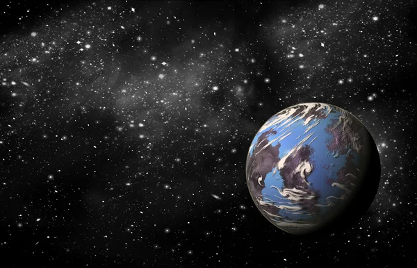 Planeta ziemska w kosmosie — Zdjęcie stockowe