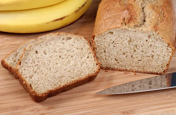 Piec chleb świeży banan — Zdjęcie stockowe
