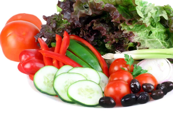 Una varietà di verdure fresche dell'orto . — Foto Stock