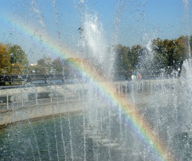 Tsaritsino museum and reserve in Moscow. Fountain