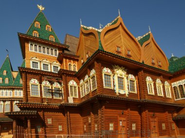 kolomenskoe ahşap sarayda. Moscow, Rusya Federasyonu