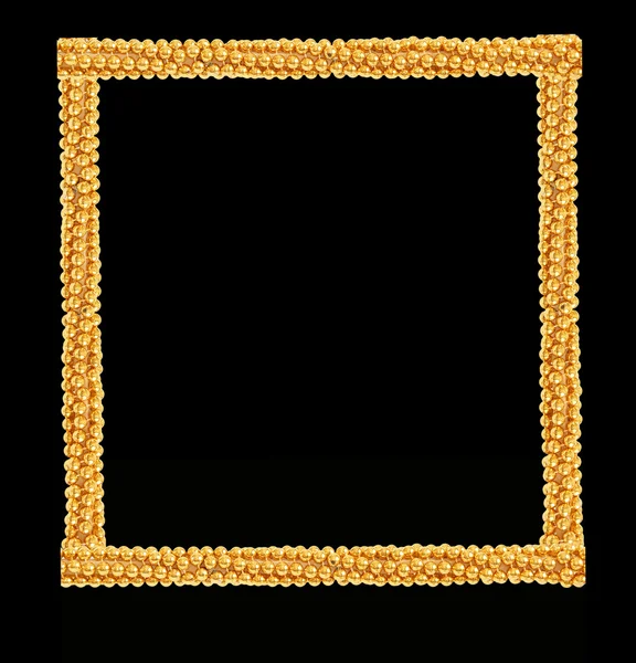 stock image Frame of the Christmas decoration on black background