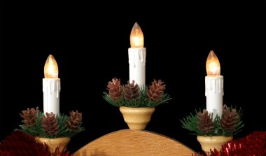 New Year's electric candles clipart