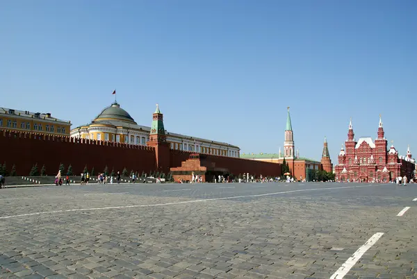 Rode plein op een zomer dag, Moskou, Rusland — Stockfoto