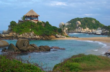 Beach Hut in Tayrona clipart