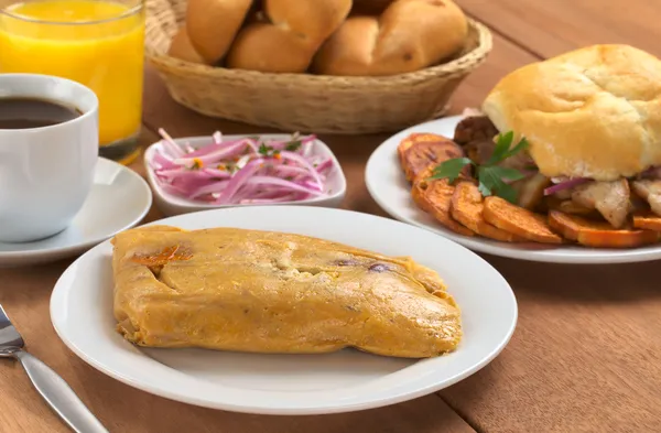 Перуанський сніданок — стокове фото
