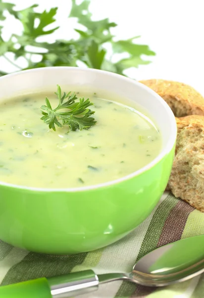 Potato Soup with Herbs — Stock Photo, Image