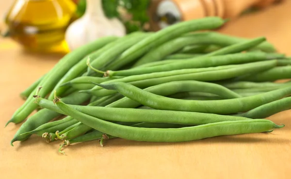 원시 신선한 녹색 콩 — 스톡 사진
