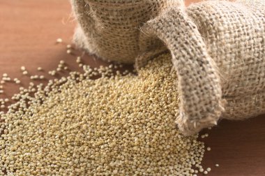 çiğ beyaz quinoa tahıl