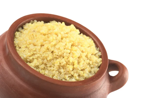 Quinoa albă gătit în Rustic Bowl — Fotografie, imagine de stoc