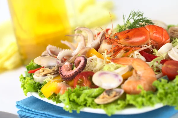 Salada de frutos do mar Imagens Royalty-Free