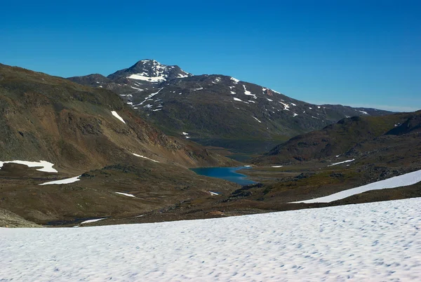 View from the Pass to Sulitjelma in the Direction of Lake Sarjasjavrre — Stock Photo, Image