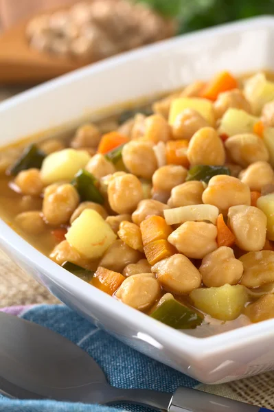Chickpea Soup Stock Photo