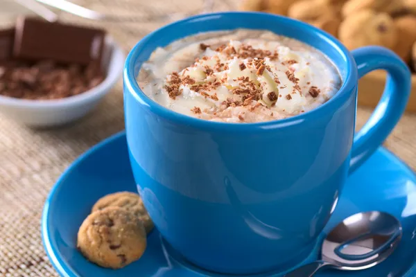 Hot Chocolate with Whipped Cream — Stock Photo, Image