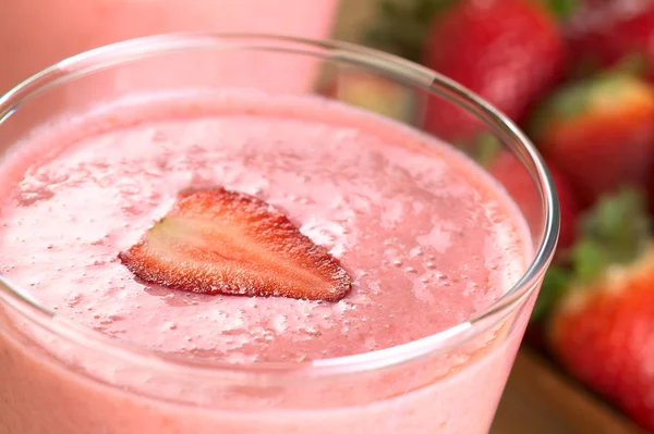 Strawberry milkshake — Stockfoto